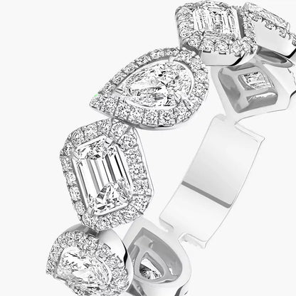 [Mystic ]Diamond Wedding Ring My Twin