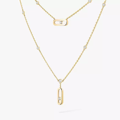[Mystic ] Move Uno Diamond Necklace