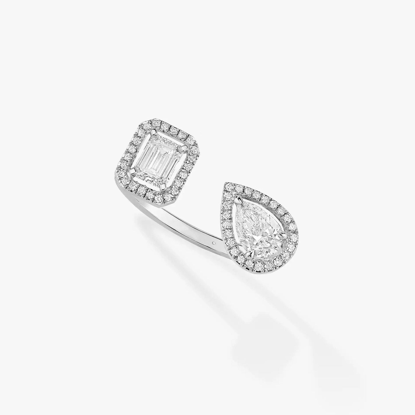[Mystic ]MY TWIN TOI & MOI SILVER DIAMOND RING