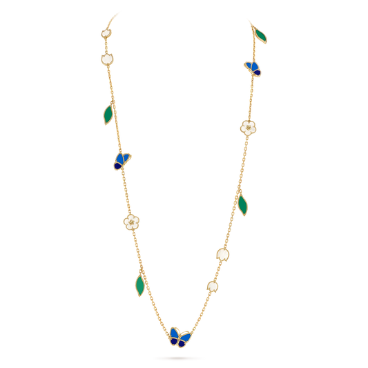 [Mysitc ] 26 NEW CLOVER 15 MOTIFS LUCKY NECKLACE