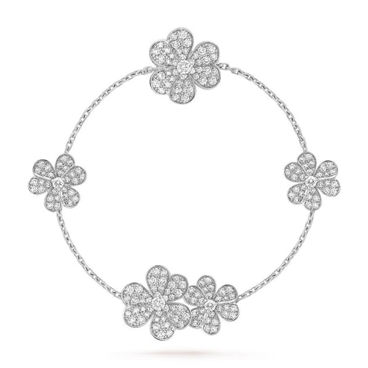 Mysitc FRIVOLE SILVER 5 FLOWERS BRACELET