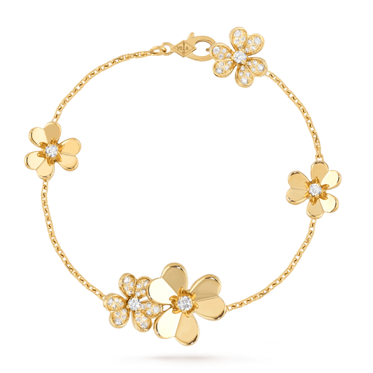 Mysitc FRIVOLE GOLD 5 FLOWERS BRACELET