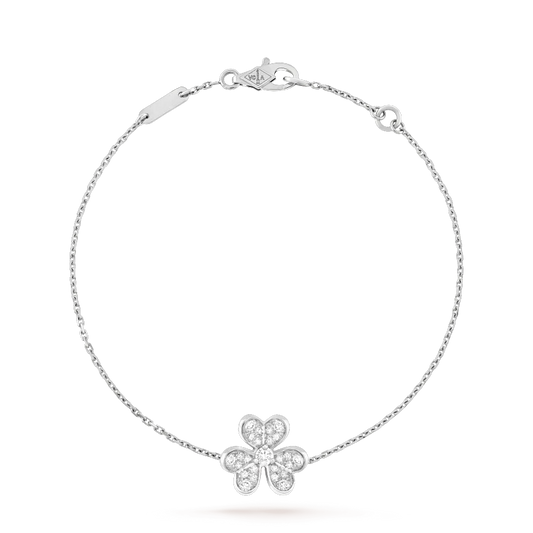 Mysitc FRIVOLE SILVER FLOWER DIAMOND BRACELET