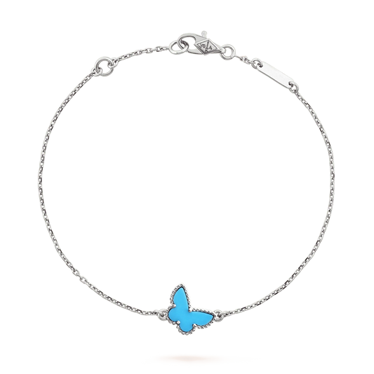Mysitc BUTTERFLY TURQUOISE BUTTERFLY BRACELET SILVER