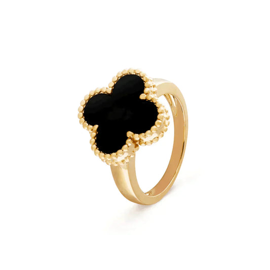 Mysitc CLOVER ONYX RING