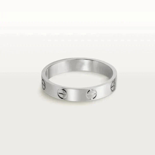 Mysitc LOVE RING 4MM 1 DIAMOND SILVER