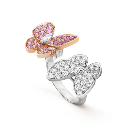 Mysitc TWIN BUTTERFLY DIAMOND RING